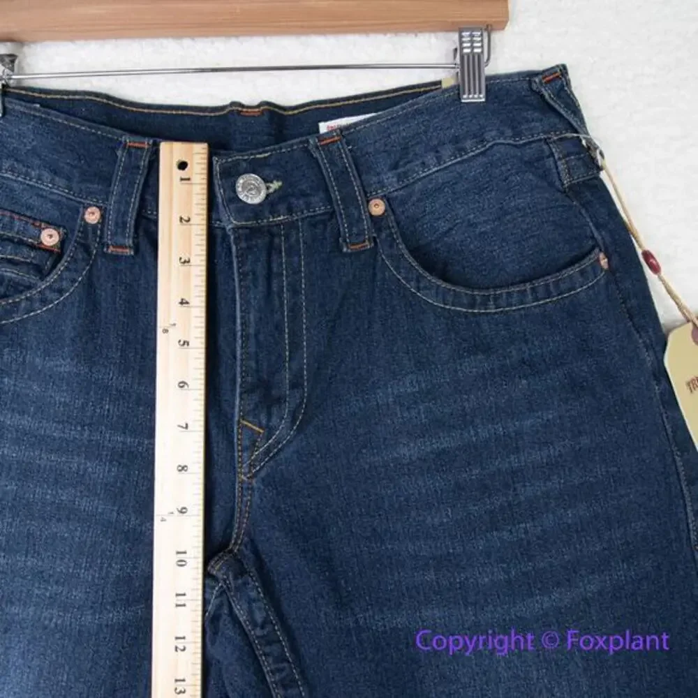 New! True Religion mens Ricky straight‎ jeans, size 36